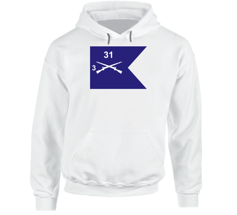Army - Guidon - 3rd Bn 31st Infantry Hoodie
