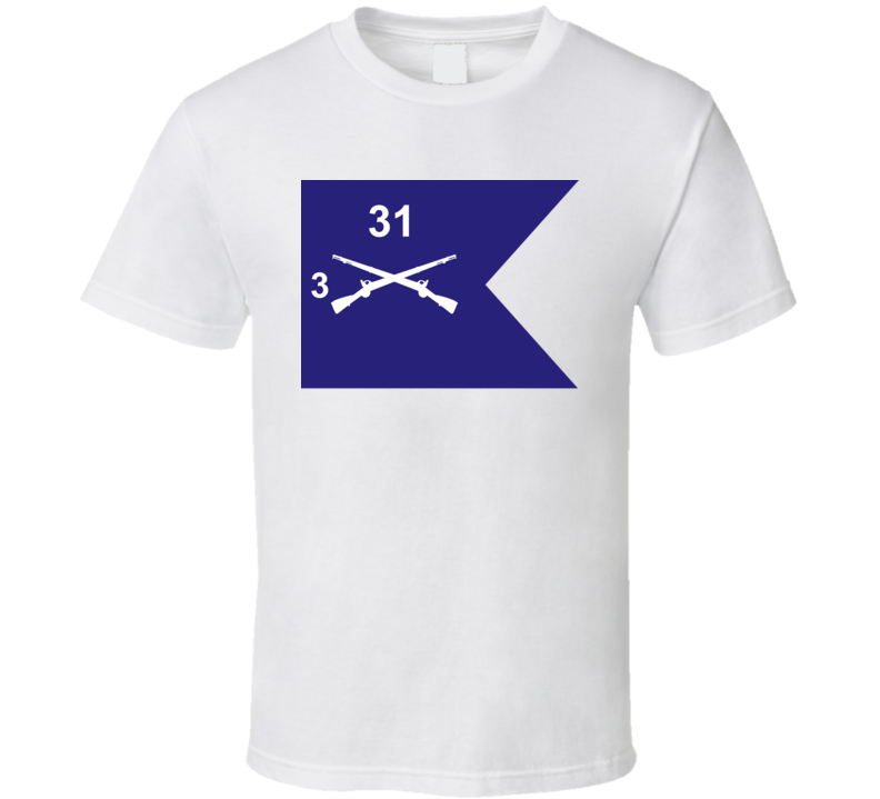 Army - Guidon - 3rd Bn 31st Infantry T Shirt