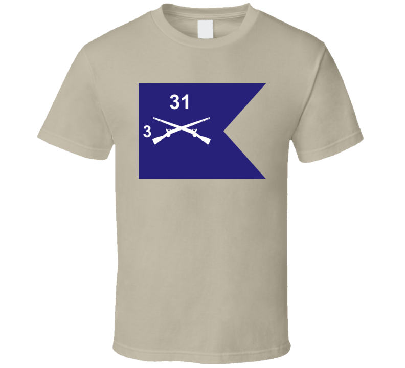 Army - Guidon - 3rd Bn 31st Infantry T Shirt