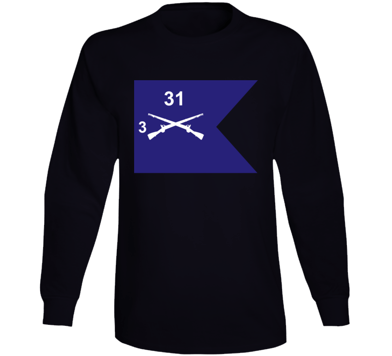 Army - Guidon - 3rd Bn 31st Infantry Long Sleeve