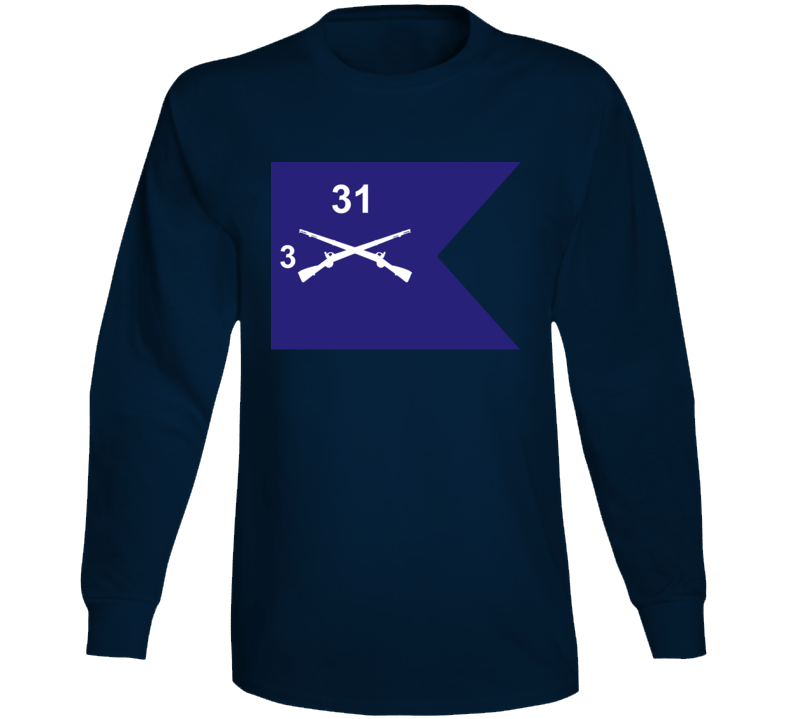 Army - Guidon - 3rd Bn 31st Infantry Long Sleeve