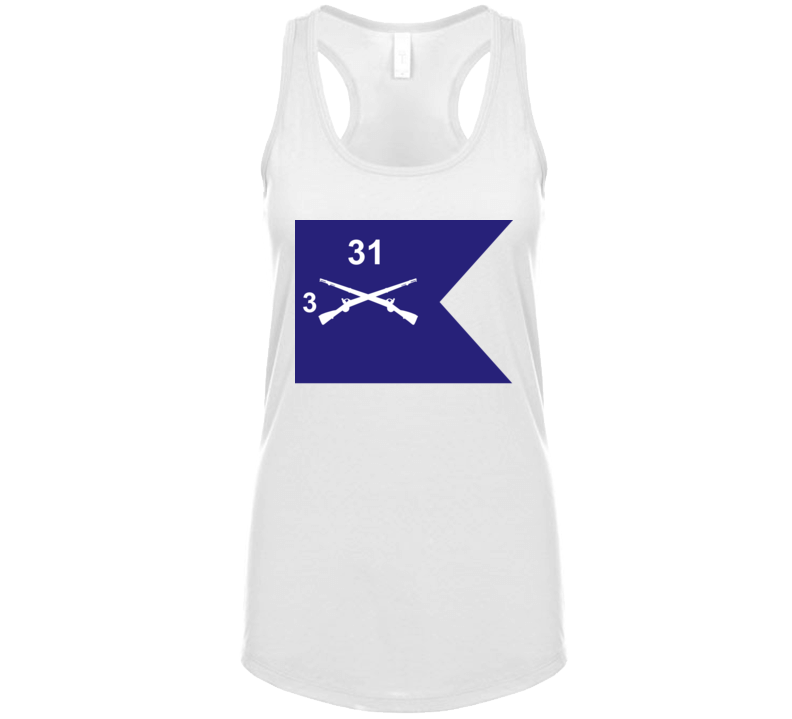 Army - Guidon - 3rd Bn 31st Infantry Ladies Tanktop