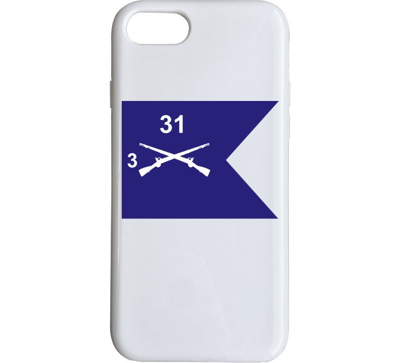 Army - Guidon - 3rd Bn 31st Infantry Phone Case