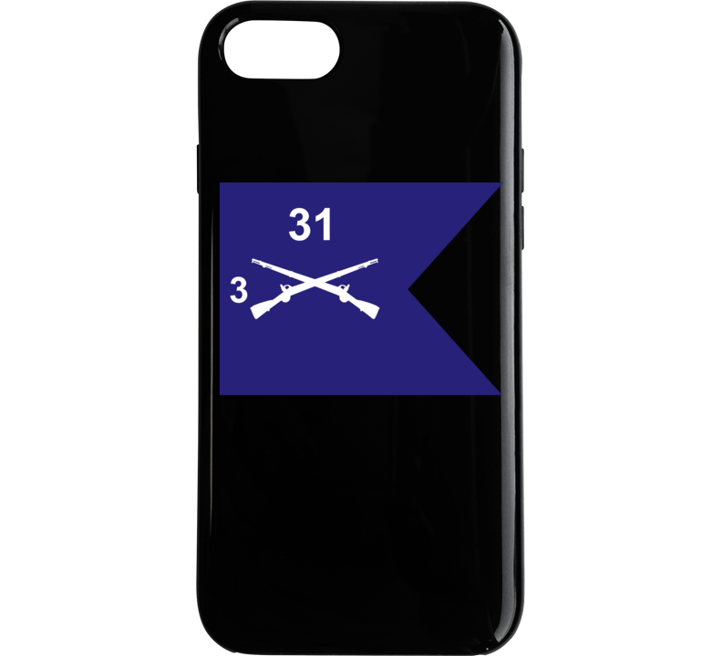 Army - Guidon - 3rd Bn 31st Infantry Phone Case
