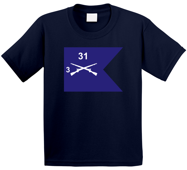 Army - Guidon - 3rd Bn 31st Infantry T Shirt