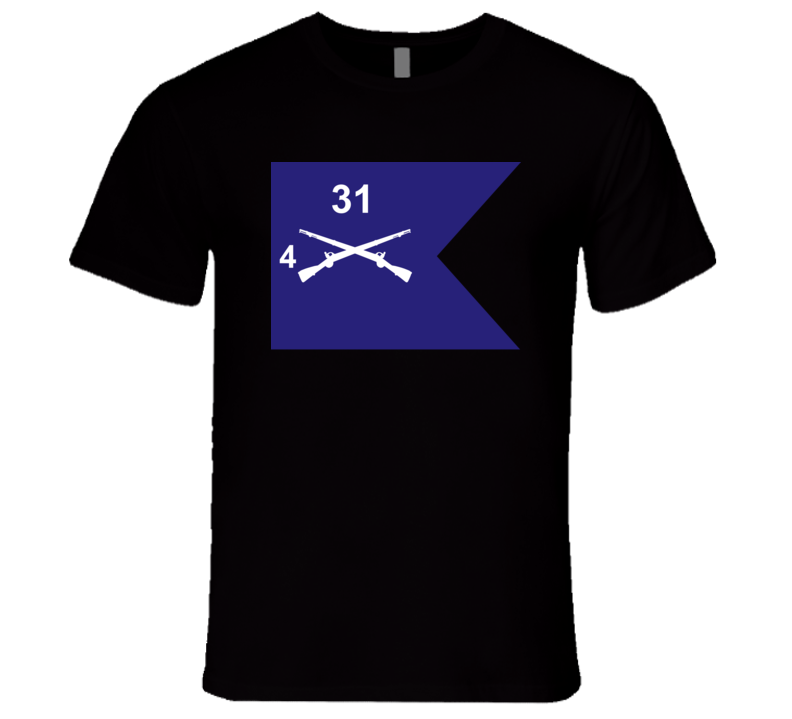 Army - Guidon - 4th Bn 31st Infantry T Shirt