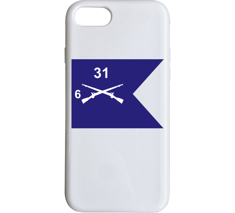 Army - Guidon - 6th Bn 31st Infantry Phone Case