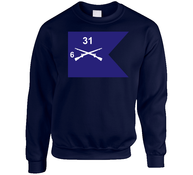 Army - Guidon - 6th Bn 31st Infantry Crewneck Sweatshirt