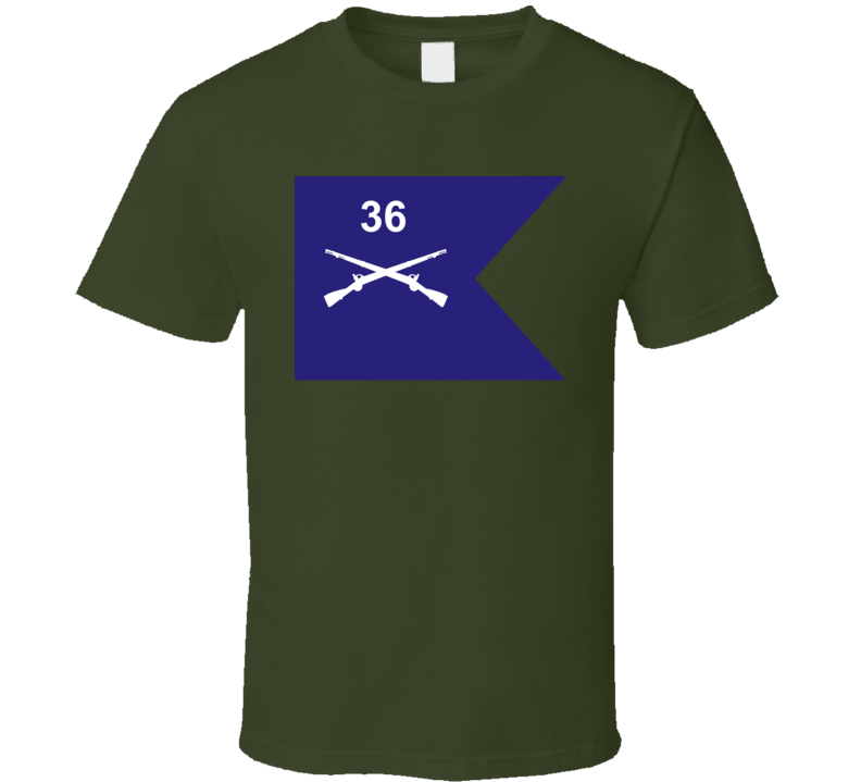 Army - Guidon - 36th Infantry Regiment T Shirt