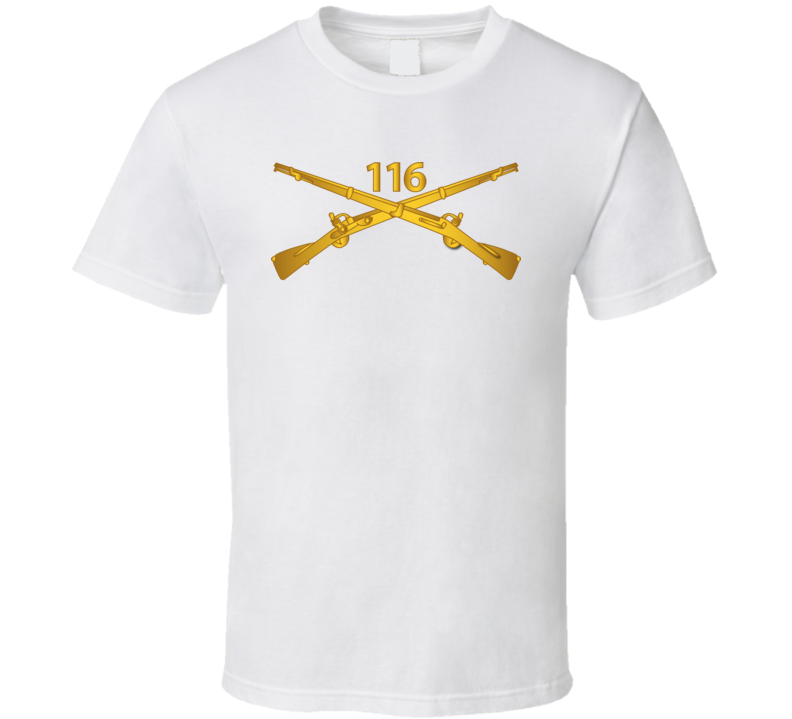 Army - 116th Infantry Regiment Branch Wo Txt T Shirt