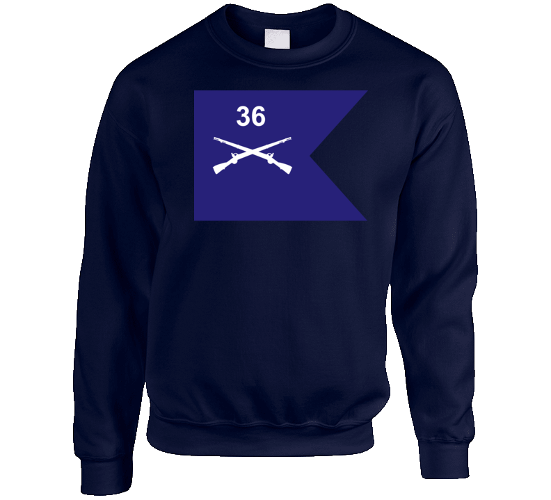 Army - Guidon - 36th Infantry Regiment Crewneck Sweatshirt