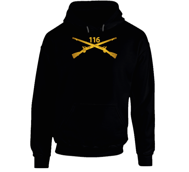 Army - 116th Infantry Regiment Branch wo Txt Hoodie