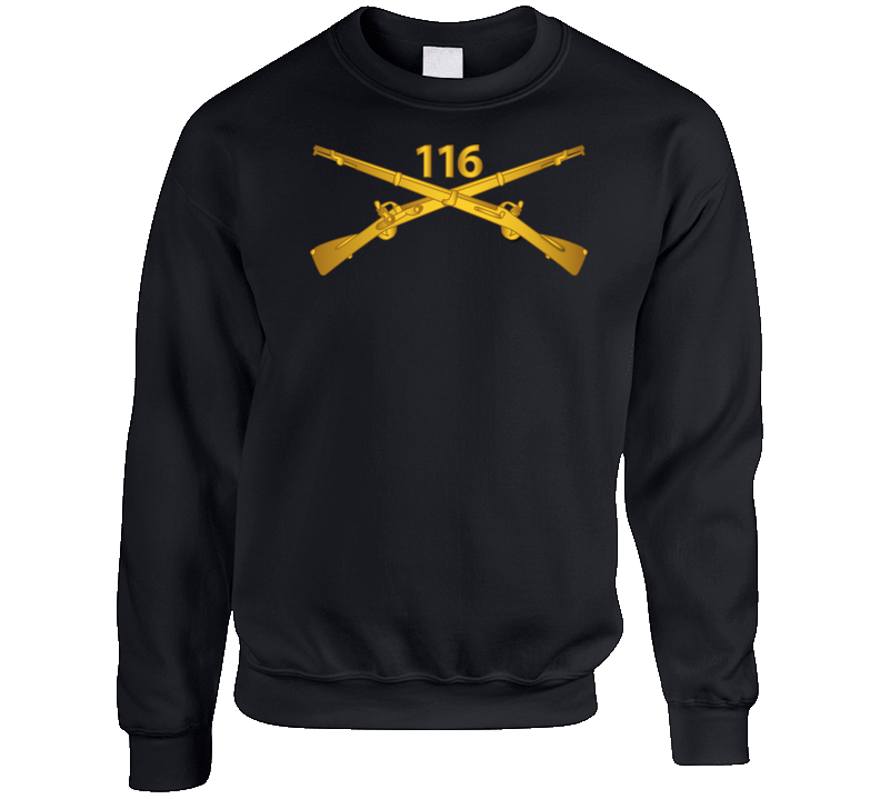 Army - 116th Infantry Regiment Branch wo Txt Crewneck Sweatshirt