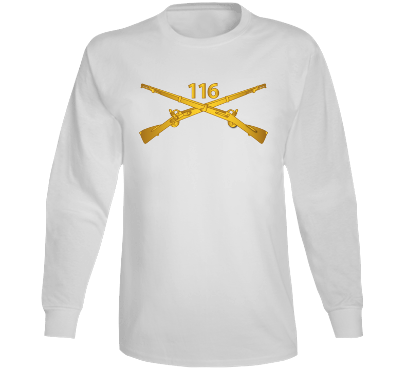 Army - 116th Infantry Regiment Branch wo Txt Long Sleeve