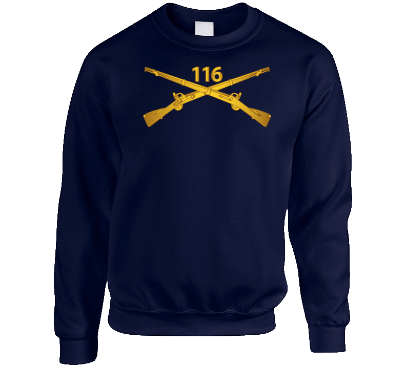 Army - 116th Infantry Regiment Branch wo Txt Crewneck Sweatshirt