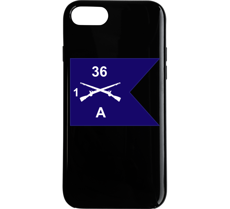 Army - Guidon - A Co - 1st Bn 36th Infantry Phone Case