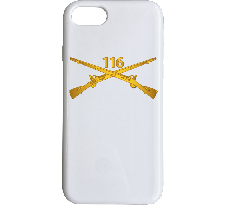 Army - 116th Infantry Regiment Branch wo Txt Phone Case