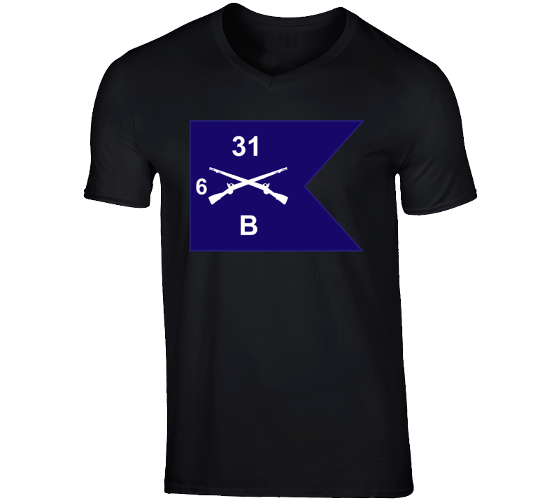 Army - Guidon - B Co 6th Bn 31st Infantry T Shirt
