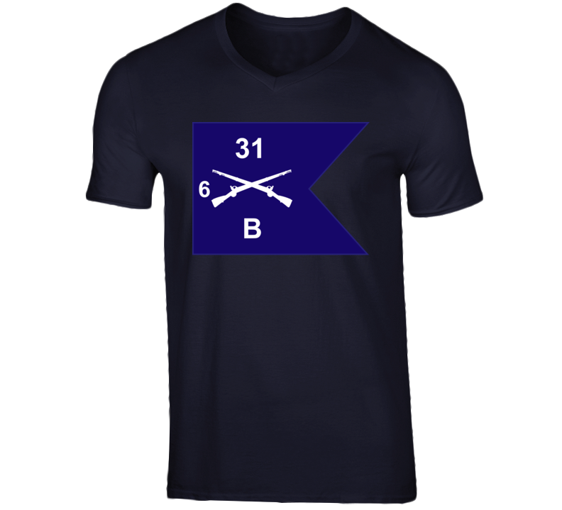 Army - Guidon - B Co 6th Bn 31st Infantry T Shirt