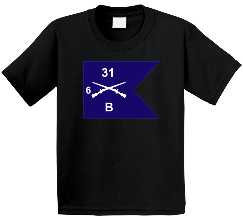 Army - Guidon - B Co 6th Bn 31st Infantry T Shirt