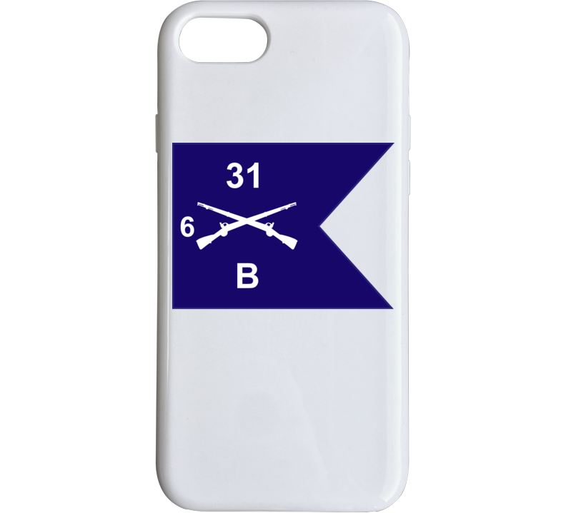 Army - Guidon - B Co 6th Bn 31st Infantry Phone Case
