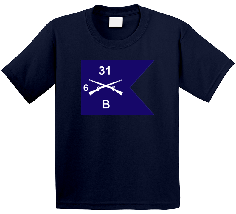 Army - Guidon - B Co 6th Bn 31st Infantry T Shirt