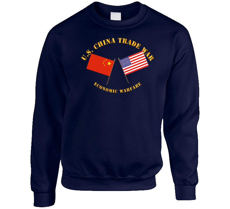 Govt - US China Trade War - Economic Warfare Crewneck Sweatshirt