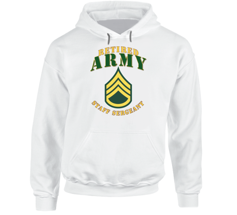 Army - ARMY -  SSG - Retired Hoodie