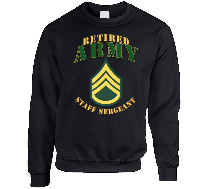 Army - ARMY -  SSG - Retired Crewneck Sweatshirt