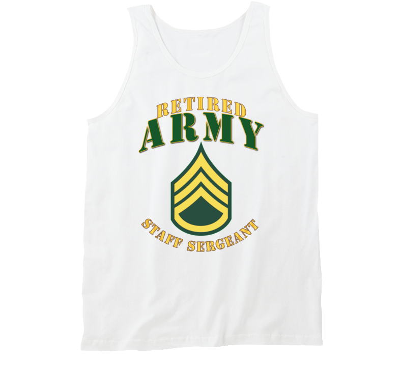 Army - ARMY -  SSG - Retired Tanktop