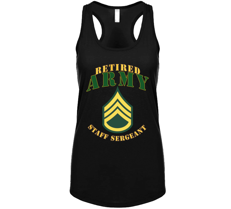 Army - ARMY -  SSG - Retired Tanktop