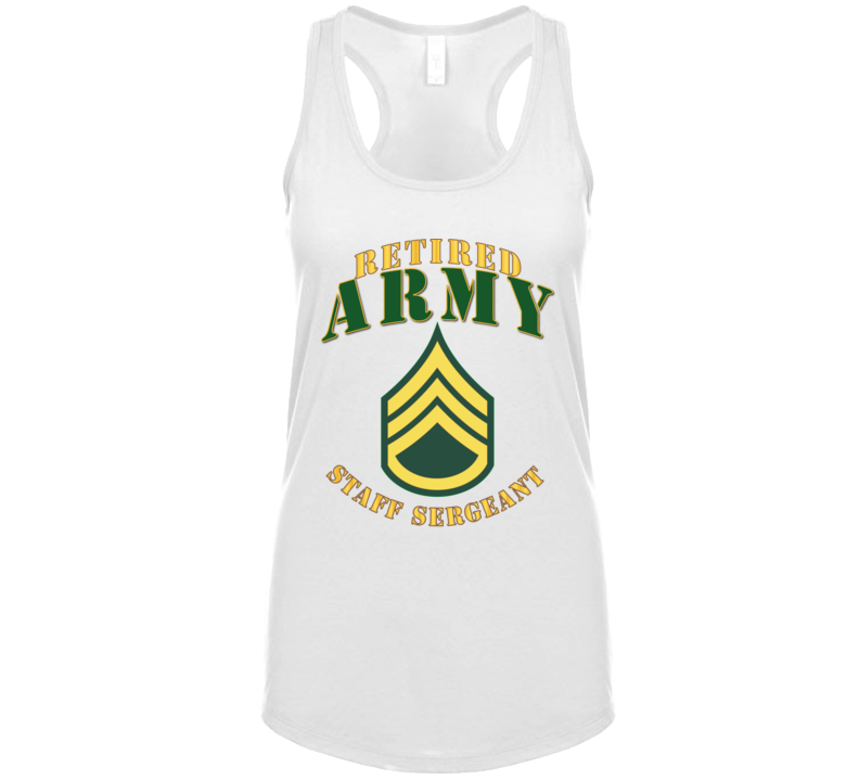 Army - ARMY -  SSG - Retired Tanktop