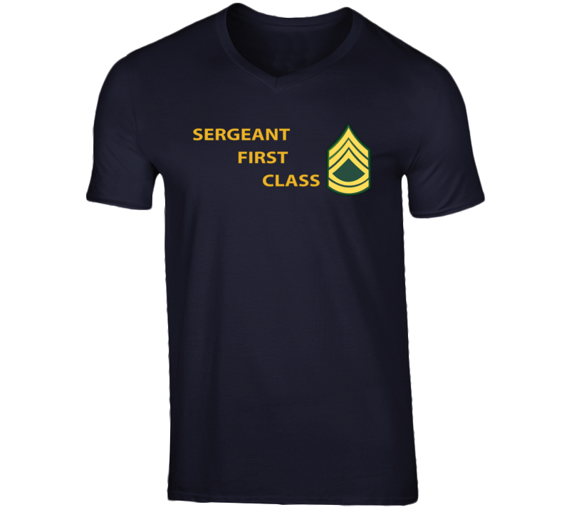 Army - Sergeant First Class W Lateral Txt V-neck