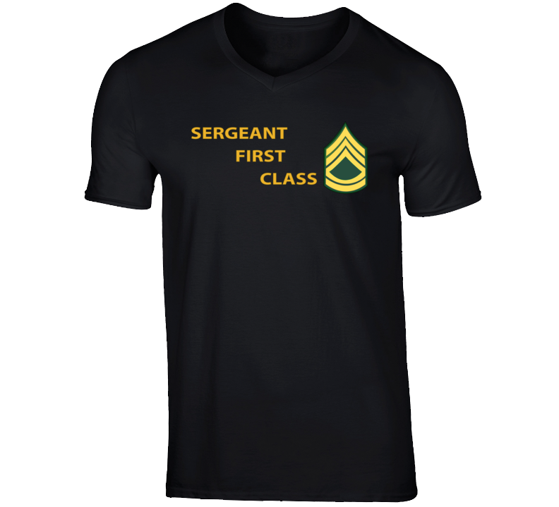Army - Sergeant First Class W Lateral Txt V-neck