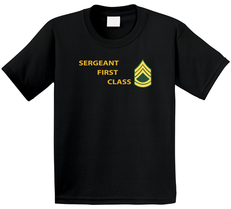Army - Sergeant First Class W Lateral Txt Kids