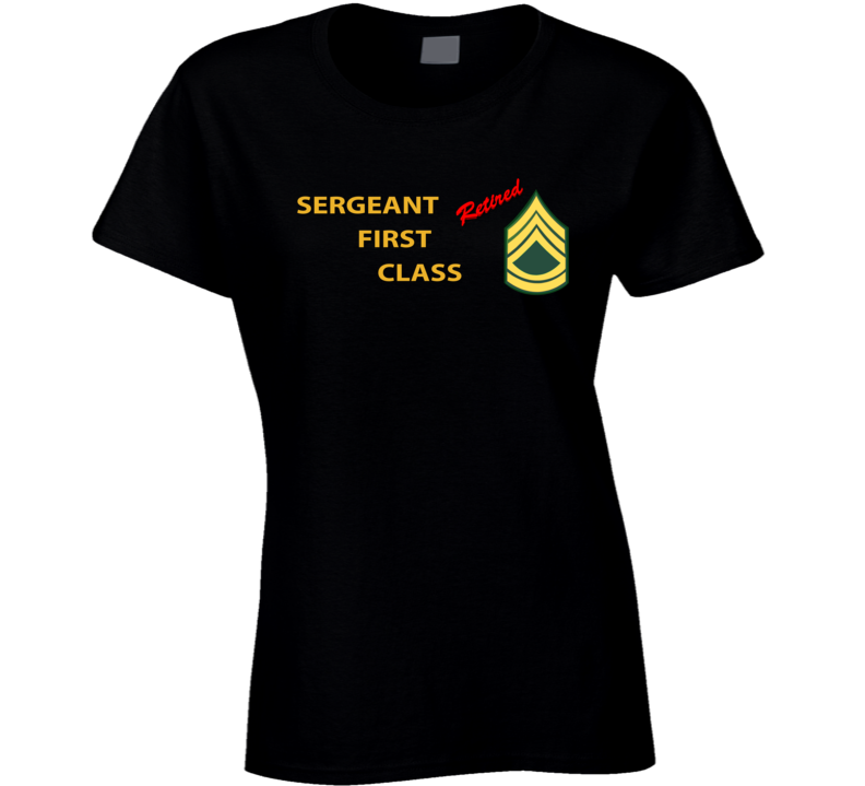 Army - Sergeant First Class - Retired Italic Ladies