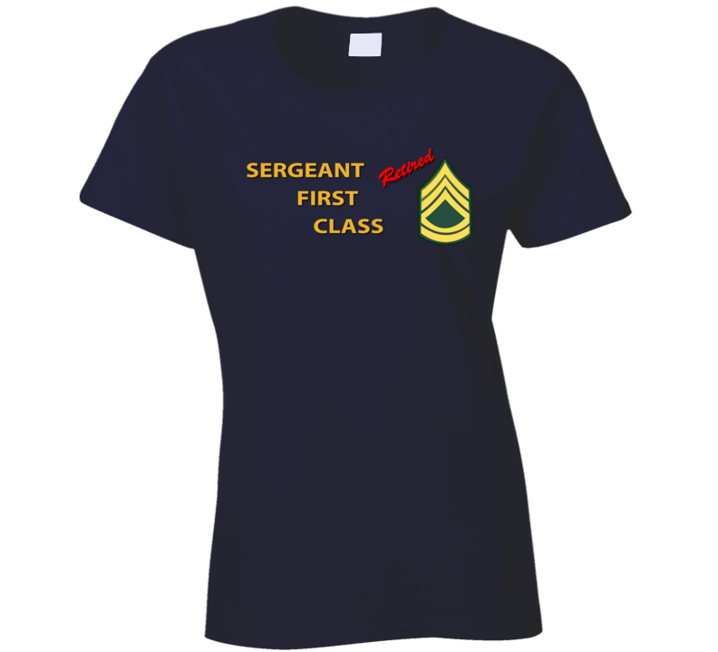 Army - Sergeant First Class - Retired Italic Ladies