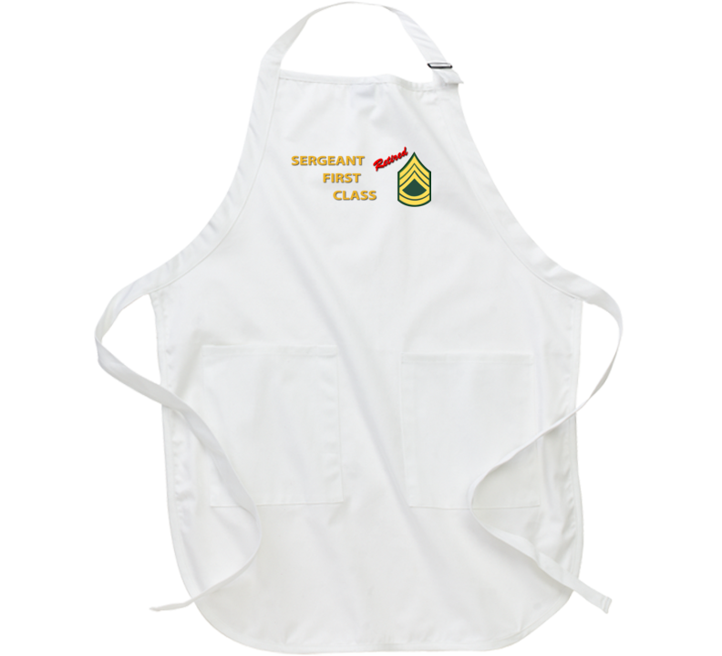 Army - Sergeant First Class - Retired Italic Apron