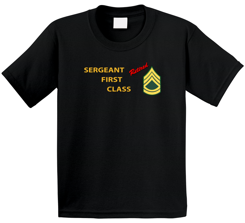 Army - Sergeant First Class - Retired Italic Kids