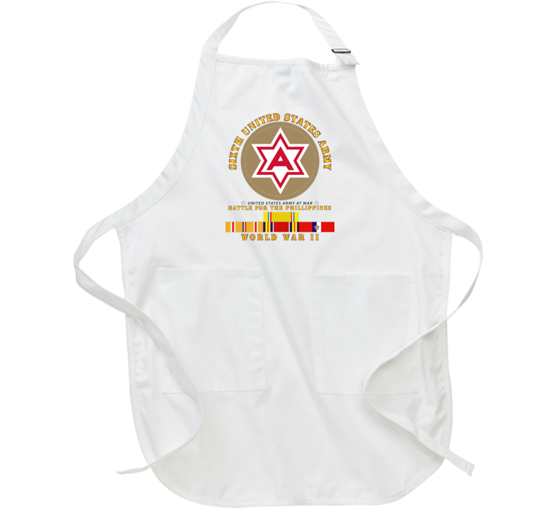 Army - 6th United States Army - Battle Of Phil - Type - 1 - Wwii W Pac Svc Apron