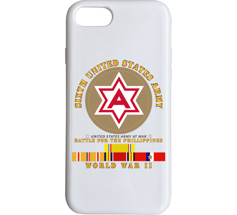 Army - 6th United States Army - Battle Of Phil - Type - 1 - Wwii W Pac Svc Phone Case