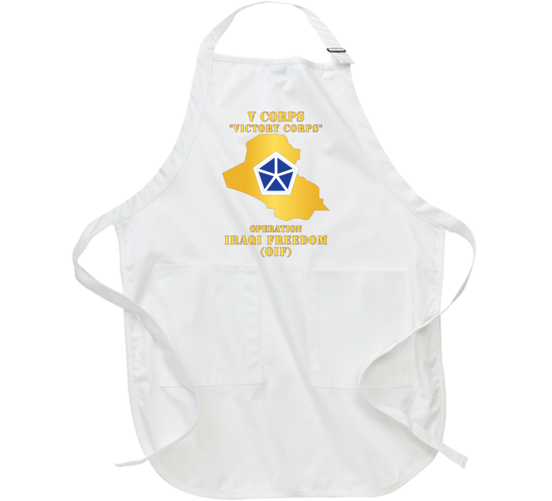Army - V Corps - OIF w Map Apron