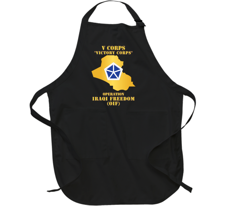 Army - V Corps - OIF w Map Apron
