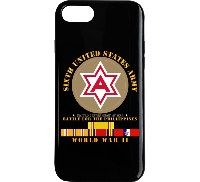 Army - 6th United States Army - Battle Of Phil - Type - 1 - Wwii W Pac Svc Phone Case
