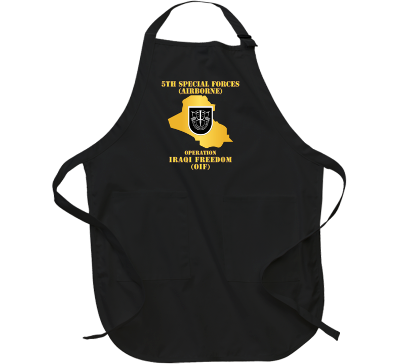 Army - 5th SFG - OIF w Map Apron