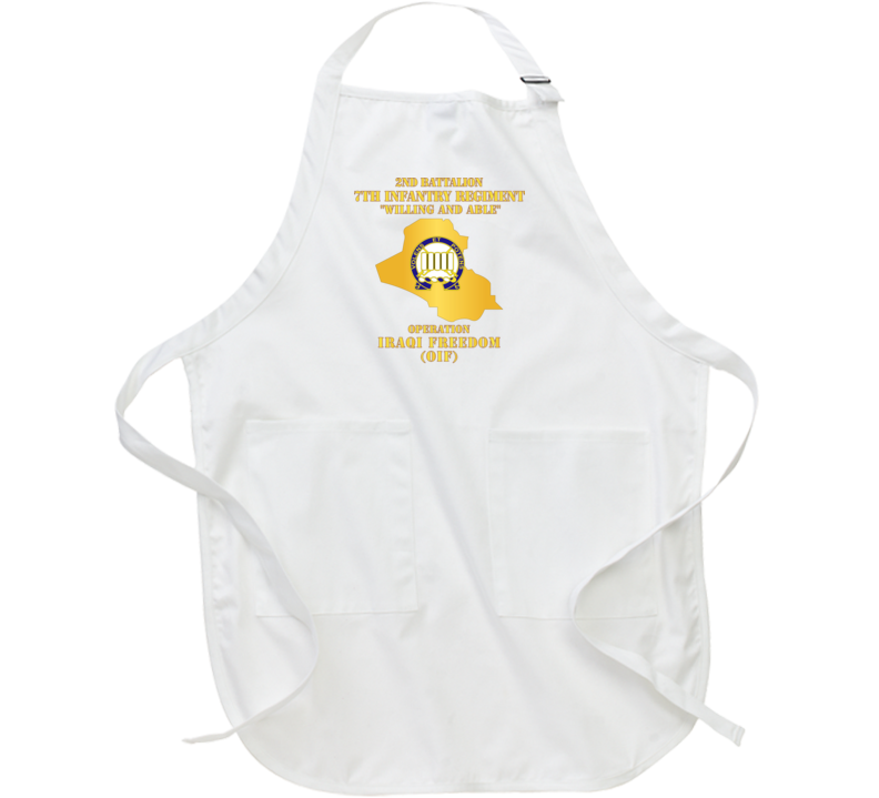 Army - 2nd Bn 7th Infantry Regt - OIF w Map Apron