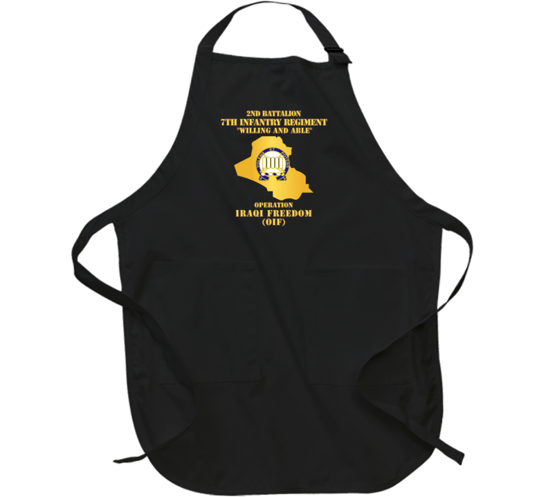 Army - 2nd Bn 7th Infantry Regt - OIF w Map Apron