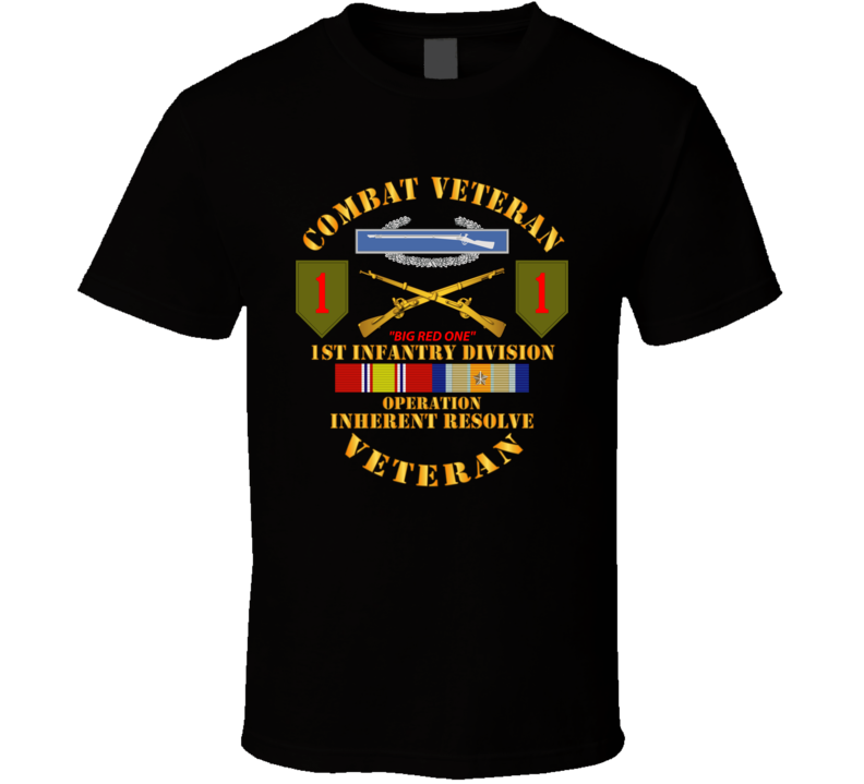 Army - 1st Infantry Div - Opn Inherent Resolve (OIR) w SVC T Shirt