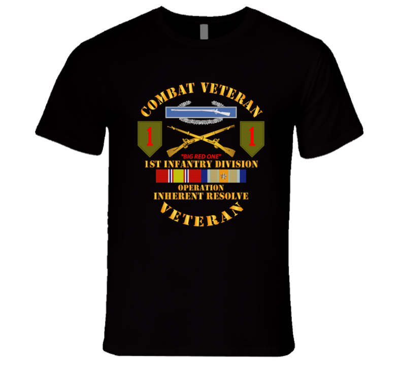 Army - 1st Infantry Div - Opn Inherent Resolve (OIR) w SVC T Shirt