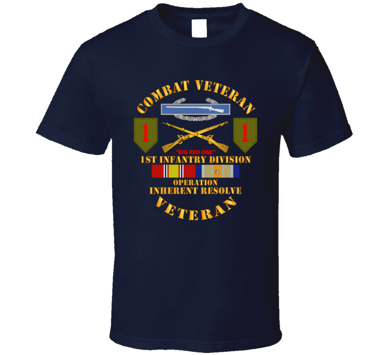 Army - 1st Infantry Div - Opn Inherent Resolve (OIR) w SVC T Shirt